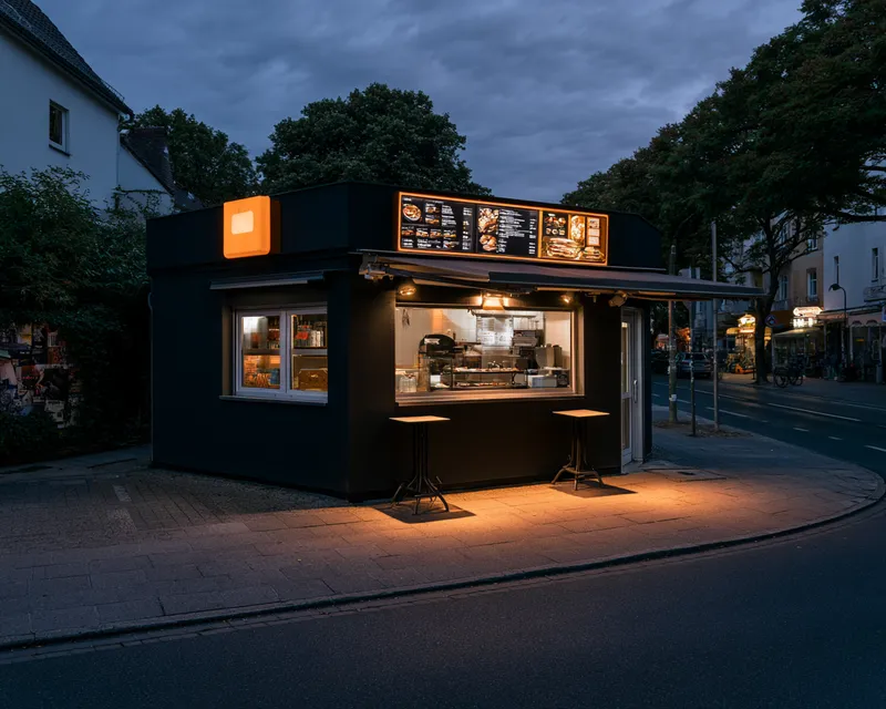 Pommes Paul von der Straße aus gesehen